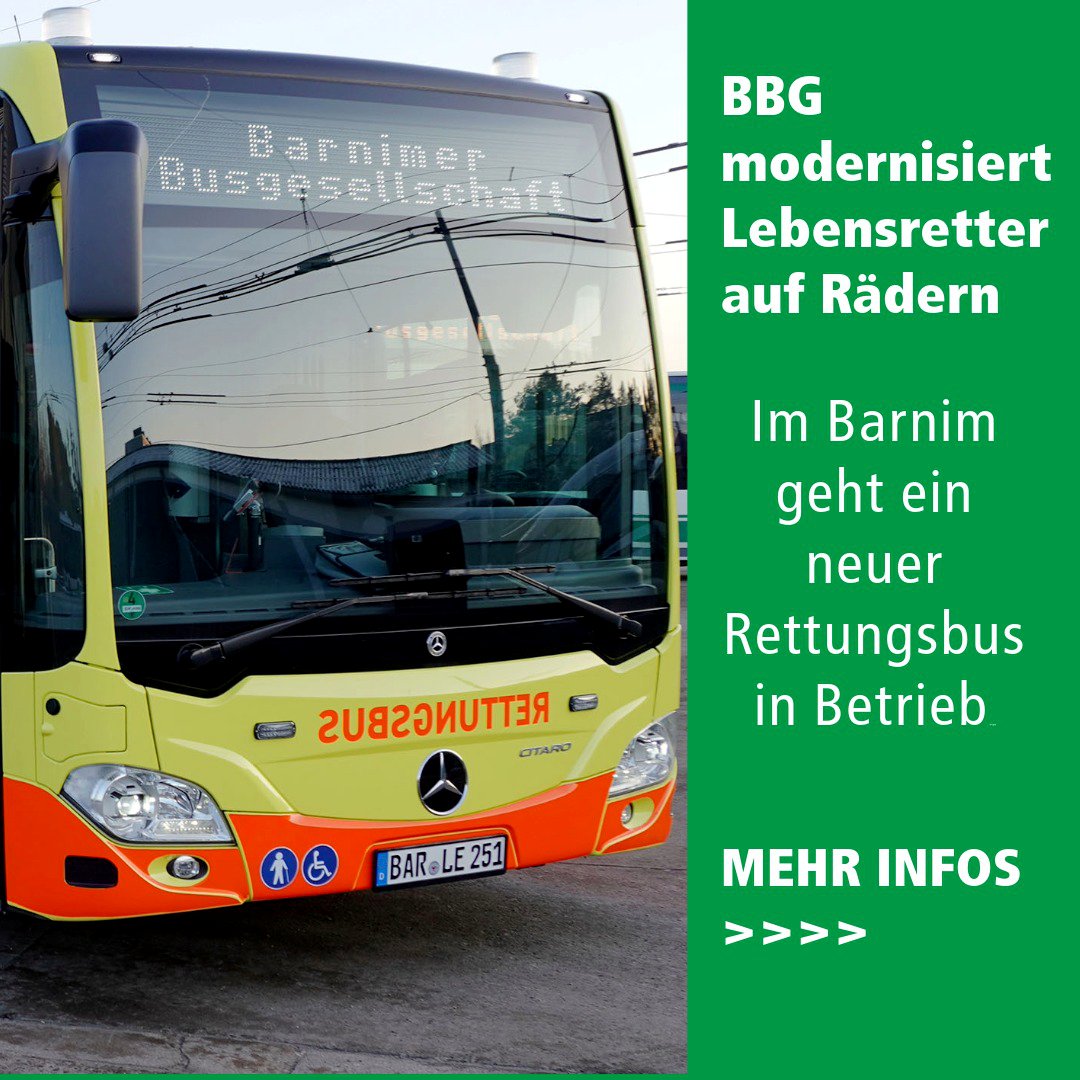 Bus der BBG mordernisiert zum Rettungsbus