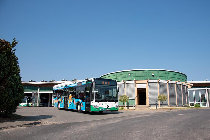 Luftsicht auf Betriebshof in Bad Freienwalde