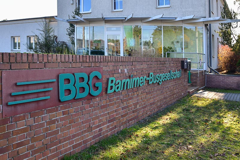 Luftfoto des Betriebshofs in Eberswalde