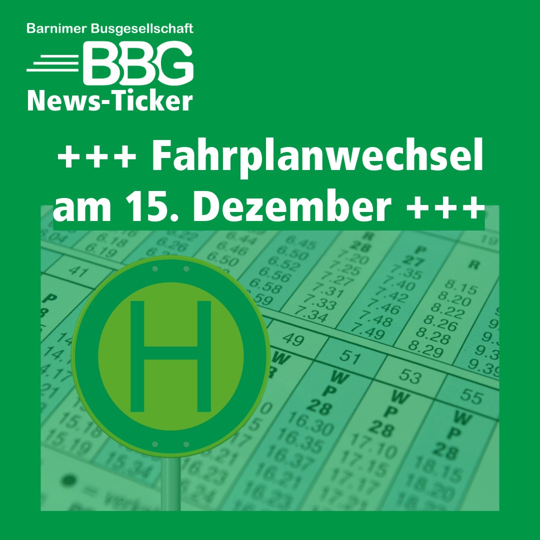 Fahrplanwechsel 2024